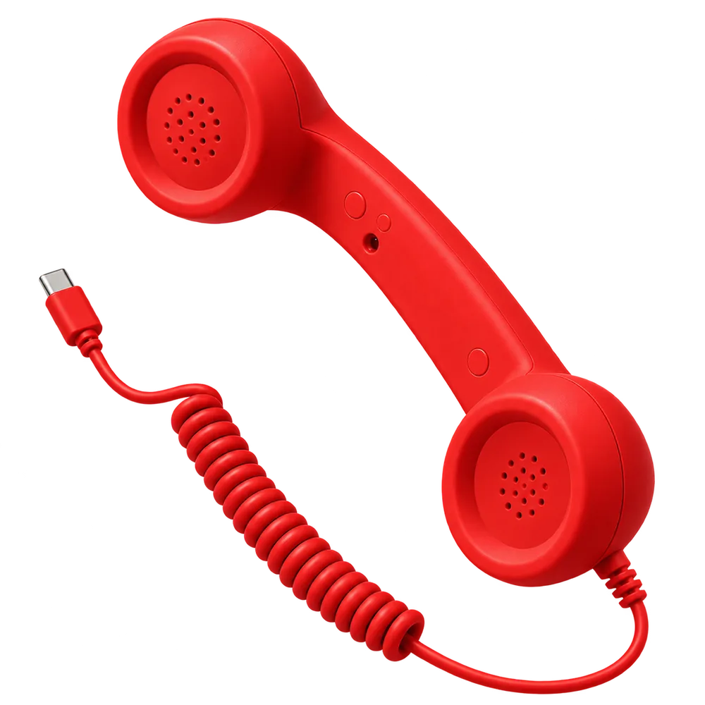 RetroCall handset in Red