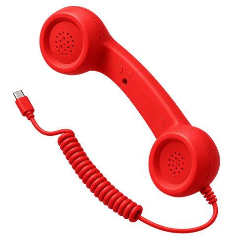 RetroCall Handset — Red