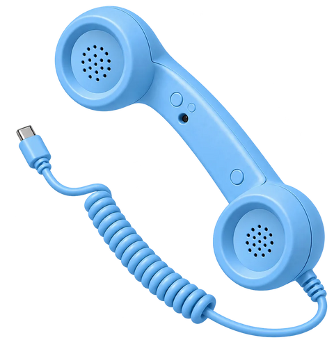 RetroCall Handset — Sky Blue