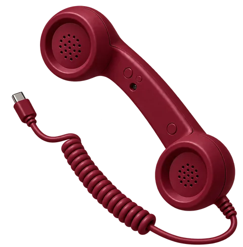 RetroCall handset in Burgundy