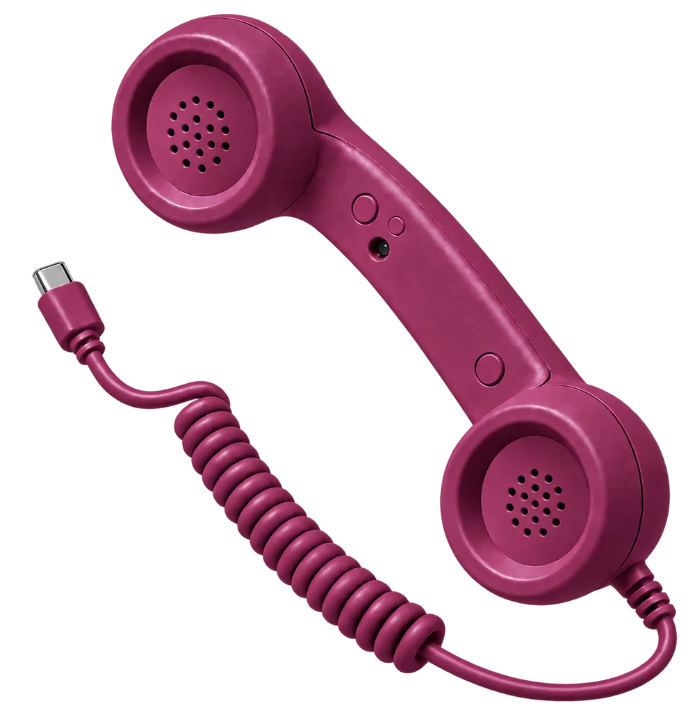 RetroCall handset in Magenta