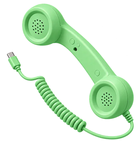 RetroCall handset in Mint Green