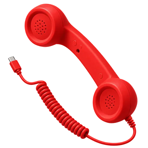 RetroCall handset in Red