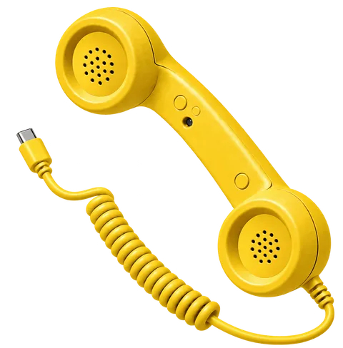 RetroCall handset in Yellow