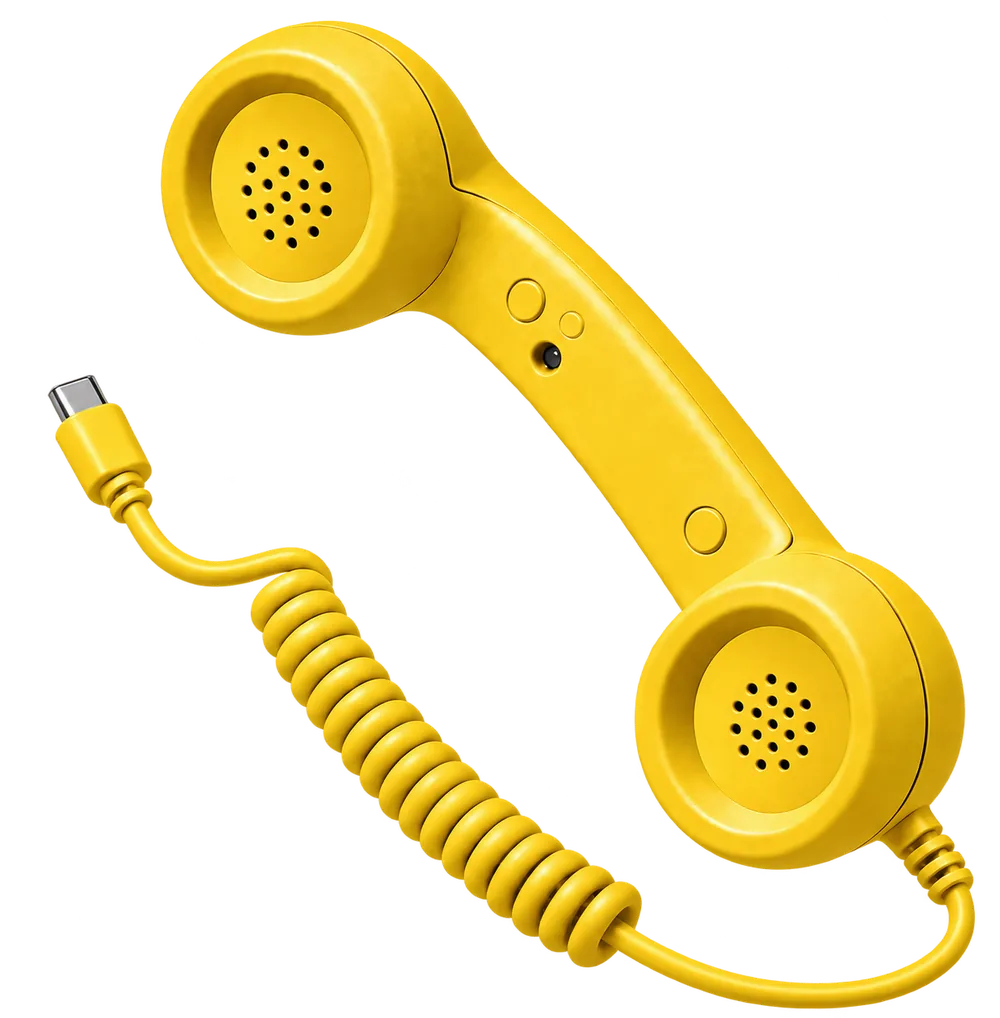 RetroCall handset in Yellow